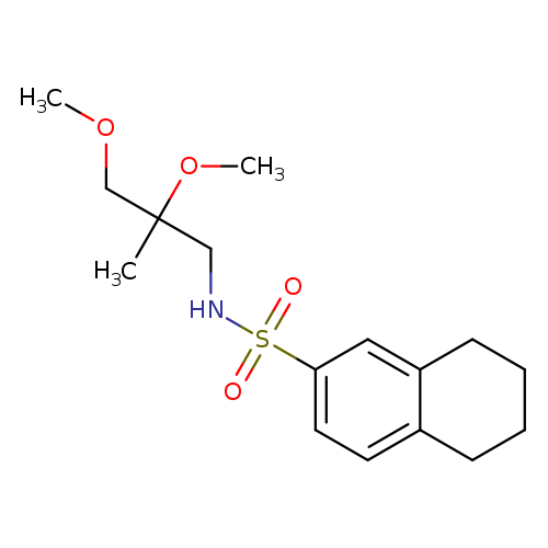 N-(2,3-dimethoxy-2-methylpropyl)-5,6,7,8-tetrahydronaphthalene-2-sulfonamide