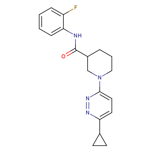 1-(6-cyclopropylpyridazin-3-yl)-N-(2-fluorophenyl)piperidine-3-carboxamide