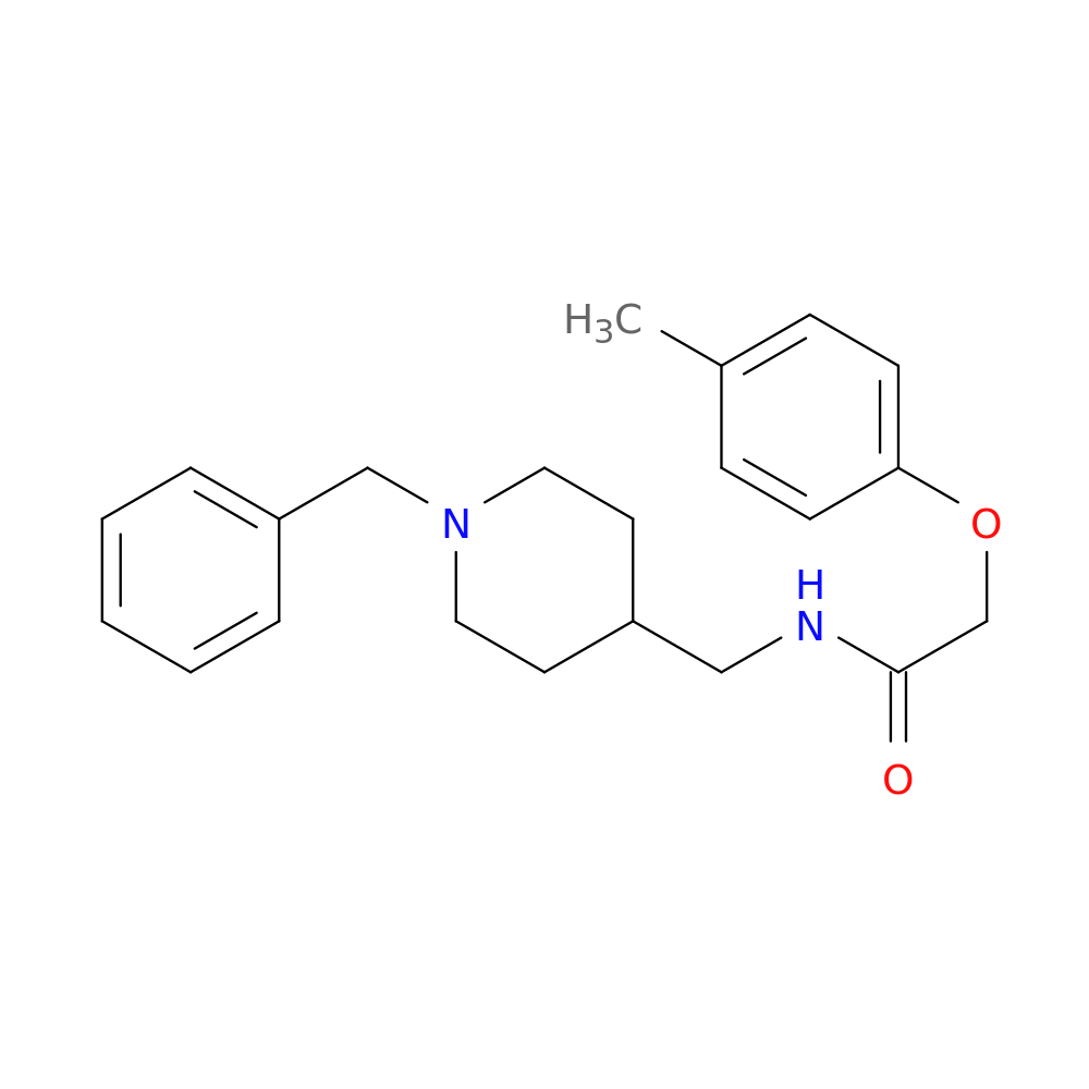 N-[(1-benzylpiperidin-4-yl)methyl]-2-(4-methylphenoxy)acetamide