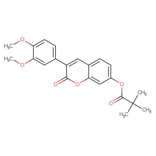 3-(3,4-dimethoxyphenyl)-2-oxo-2H-chromen-7-yl 2,2-dimethylpropanoate