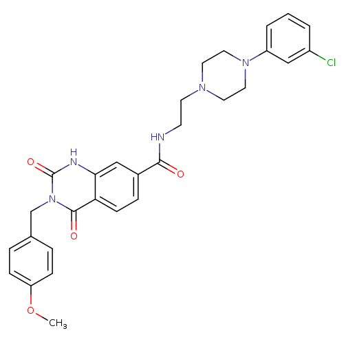 N-{2-[4-(3-chlorophenyl)piperazin-1-yl]ethyl}-3-[(4-methoxyphenyl)methyl]-2,4-dioxo-1,2,3,4-tetrahydroquinazoline-7-carboxamide
