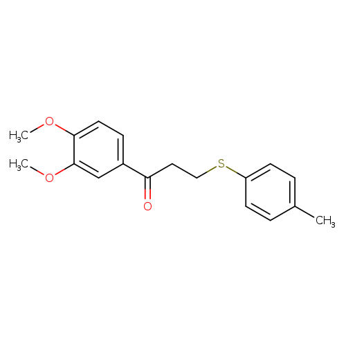 1-(3,4-dimethoxyphenyl)-3-[(4-methylphenyl)sulfanyl]propan-1-one