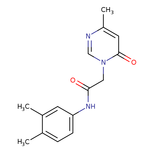 N-(3,4-dimethylphenyl)-2-(4-methyl-6-oxo-1,6-dihydropyrimidin-1-yl)acetamide