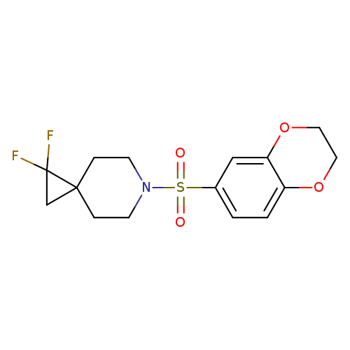 6-(2,3-dihydro-1,4-benzodioxine-6-sulfonyl)-1,1-difluoro-6-azaspiro[2.5]octane