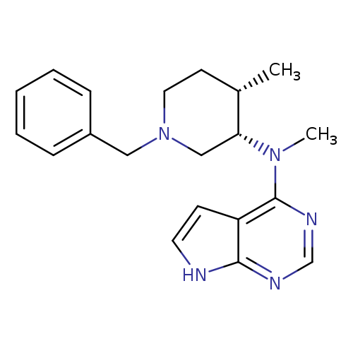 N-((3S,4S)-1-Benzyl-4-methylpiperidin-3-yl)-N-methyl-7H-pyrrolo[2,3-d]pyrimidin-4-amine