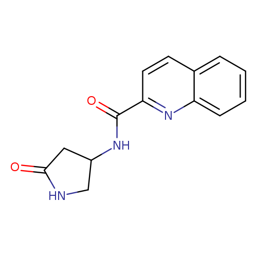 N-(5-oxopyrrolidin-3-yl)quinoline-2-carboxamide