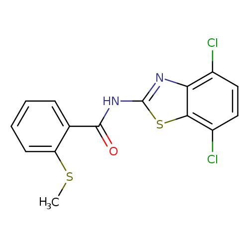 N-(4,7-dichloro-1,3-benzothiazol-2-yl)-2-(methylsulfanyl)benzamide