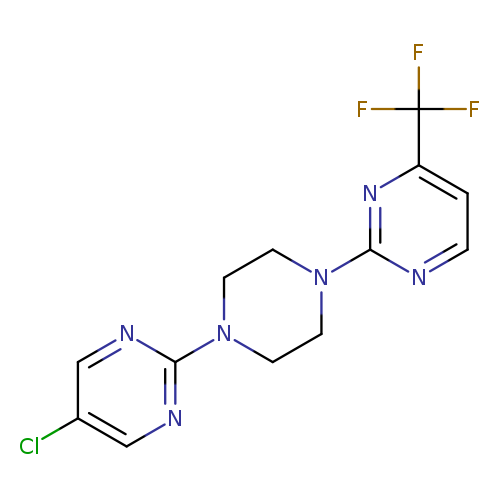 5-chloro-2-{4-[4-(trifluoromethyl)pyrimidin-2-yl]piperazin-1-yl}pyrimidine