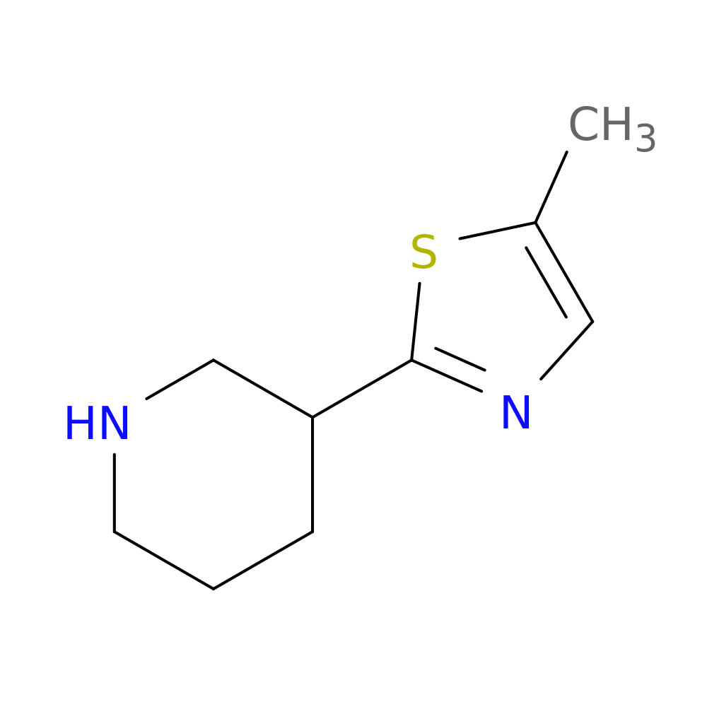 3-(5-methyl-1,3-thiazol-2-yl)piperidine