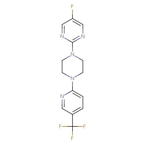 5-fluoro-2-{4-[5-(trifluoromethyl)pyridin-2-yl]piperazin-1-yl}pyrimidine