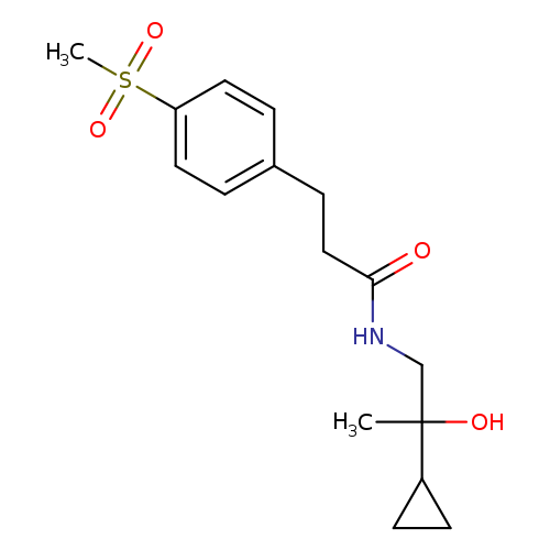 N-(2-cyclopropyl-2-hydroxypropyl)-3-(4-methanesulfonylphenyl)propanamide
