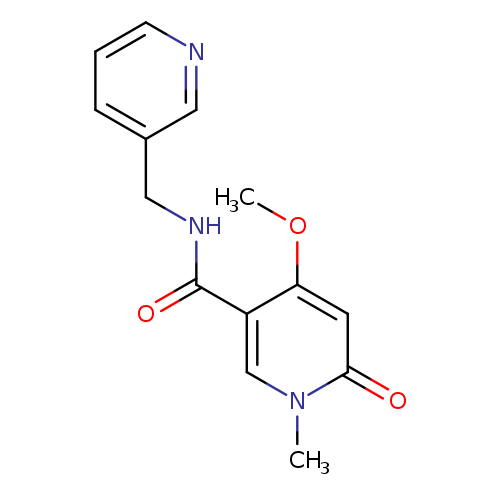 4-methoxy-1-methyl-6-oxo-N-[(pyridin-3-yl)methyl]-1,6-dihydropyridine-3-carboxamide
