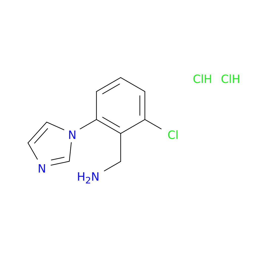 [2-chloro-6-(1H-imidazol-1-yl)phenyl]methanamine dihydrochloride