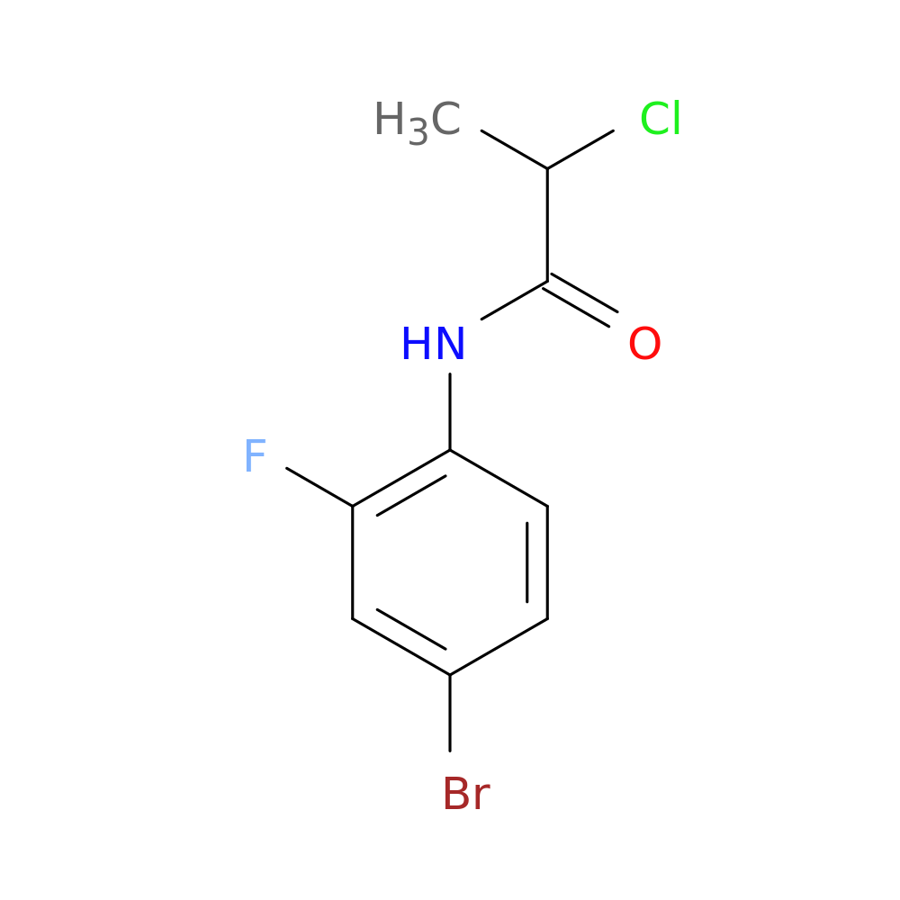 N-(4-bromo-2-fluorophenyl)-2-chloropropanamide