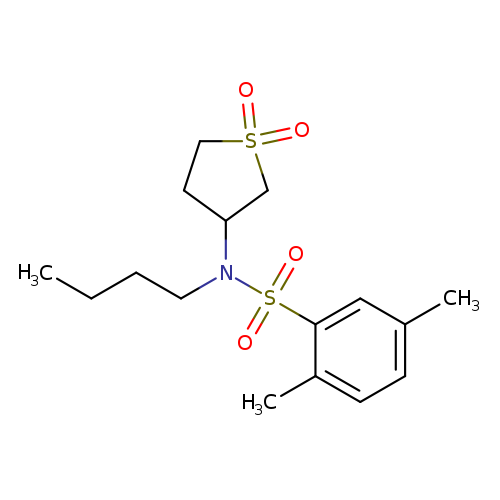 N-butyl-N-(1,1-dioxo-1lambda6-thiolan-3-yl)-2,5-dimethylbenzene-1-sulfonamide