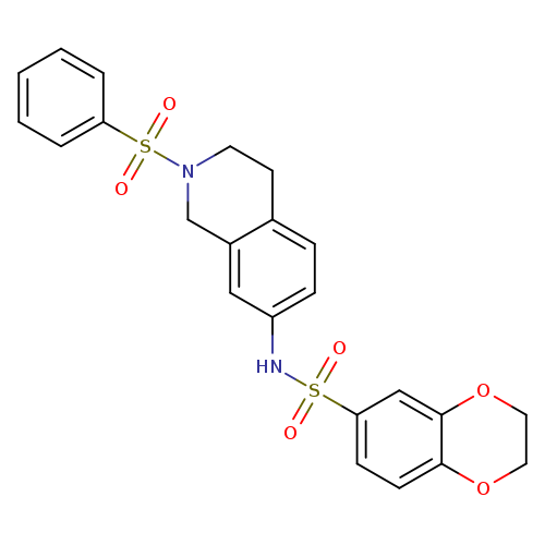 N-[2-(benzenesulfonyl)-1,2,3,4-tetrahydroisoquinolin-7-yl]-2,3-dihydro-1,4-benzodioxine-6-sulfonamide
