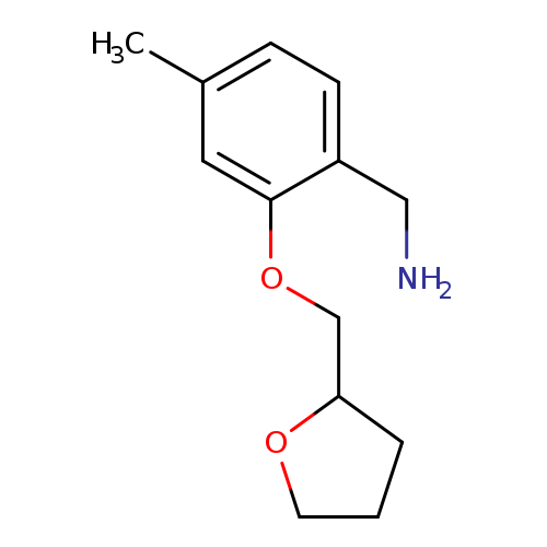 [4-methyl-2-(oxolan-2-ylmethoxy)phenyl]methanamine
