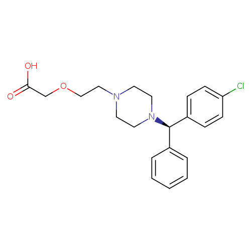 Acetic acid, 2-[2-[4-[(R)-(4-chlorophenyl)phenylmethyl]-1-piperazinyl]ethoxy]-
