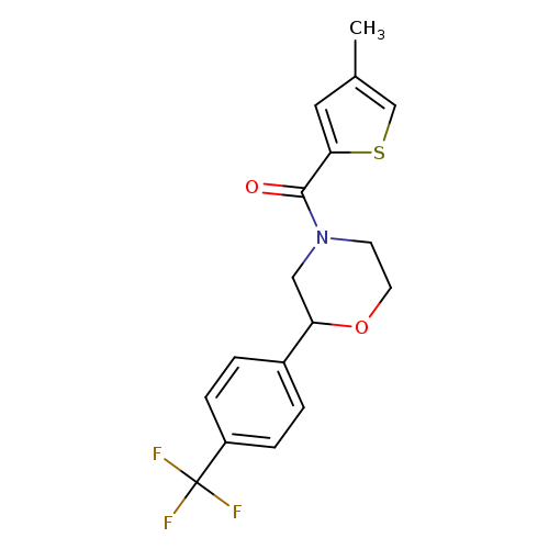 4-(4-methylthiophene-2-carbonyl)-2-[4-(trifluoromethyl)phenyl]morpholine