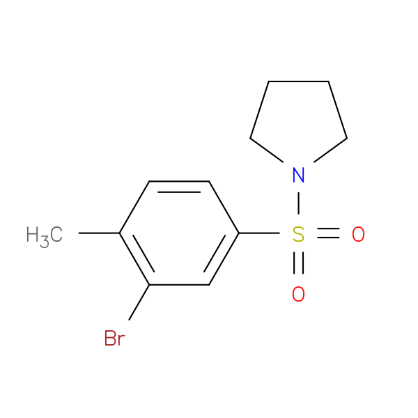 1-(3-Bromo-4-methylphenylsulfonyl)pyrrolidine
