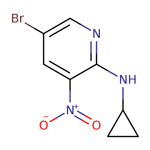 5-Bromo-2-cyclopropylamino-3-nitropyridine