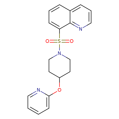 8-{[4-(pyridin-2-yloxy)piperidin-1-yl]sulfonyl}quinoline