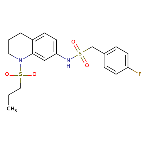 1-(4-fluorophenyl)-N-[1-(propane-1-sulfonyl)-1,2,3,4-tetrahydroquinolin-7-yl]methanesulfonamide