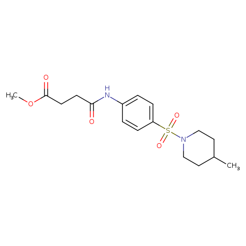 methyl 3-({4-[(4-methylpiperidin-1-yl)sulfonyl]phenyl}carbamoyl)propanoate