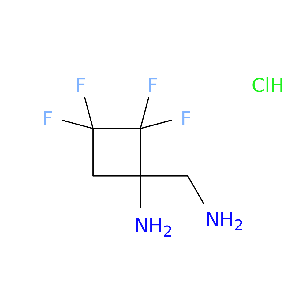 1-(aminomethyl)-2,2,3,3-tetrafluorocyclobutan-1-amine hydrochloride