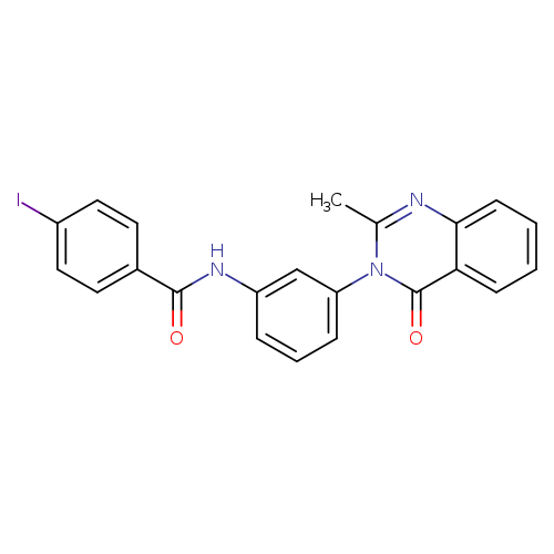 4-iodo-N-[3-(2-methyl-4-oxo-3,4-dihydroquinazolin-3-yl)phenyl]benzamide