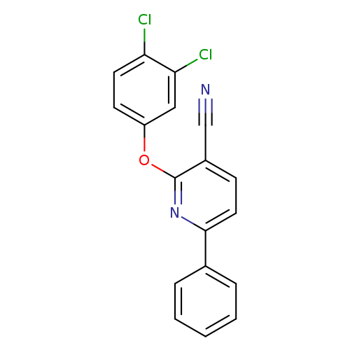 2-(3,4-dichlorophenoxy)-6-phenylpyridine-3-carbonitrile