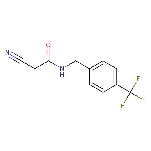 2-Cyano-n-[4-(trifluoromethyl)benzyl]acetamide