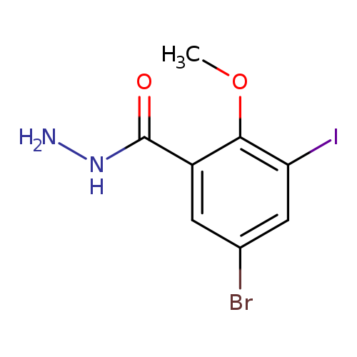 5-Bromo-3-iodo-2-methoxybenzohydrazide