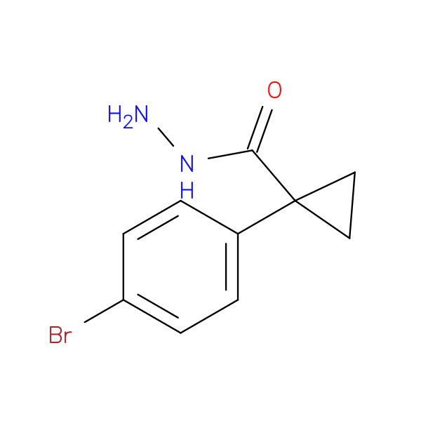 1-(4-Bromophenyl)cyclopropane-1-carbohydrazide