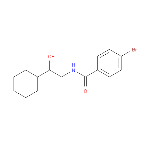 4-bromo-N-(2-cyclohexyl-2-hydroxyethyl)benzamide
