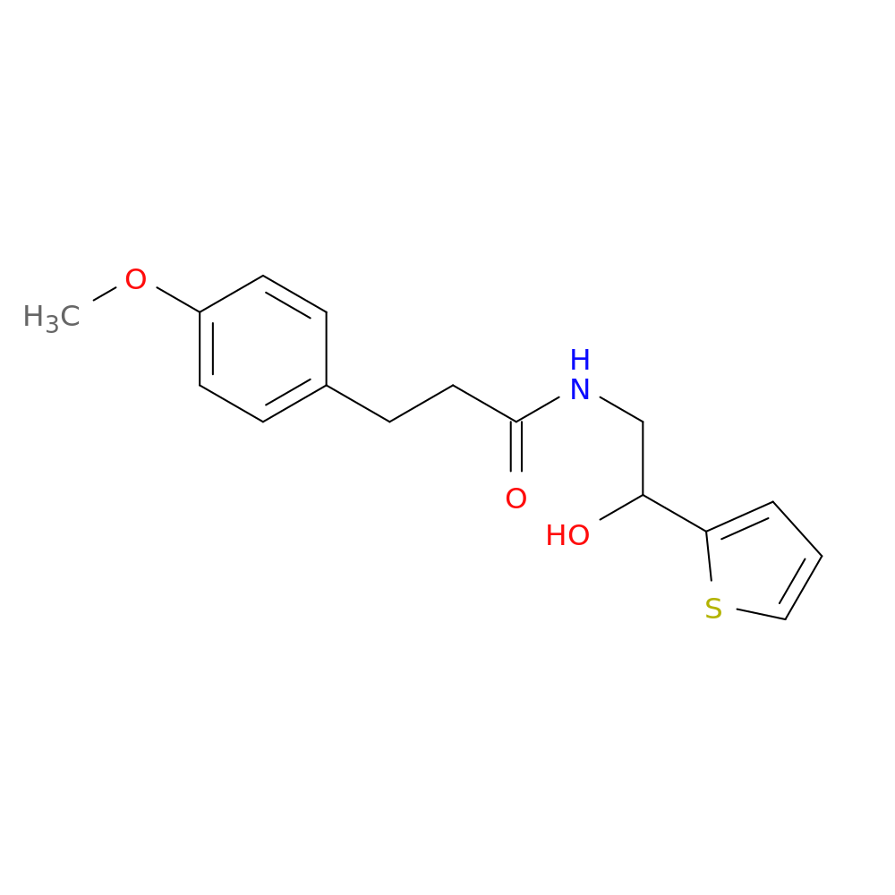 N-[2-hydroxy-2-(thiophen-2-yl)ethyl]-3-(4-methoxyphenyl)propanamide