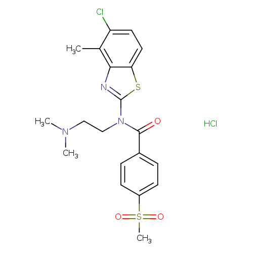 N-(5-chloro-4-methyl-1,3-benzothiazol-2-yl)-N-[2-(dimethylamino)ethyl]-4-methanesulfonylbenzamide hydrochloride