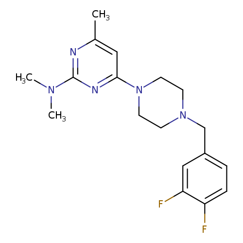 4-{4-[(3,4-difluorophenyl)methyl]piperazin-1-yl}-N,N,6-trimethylpyrimidin-2-amine