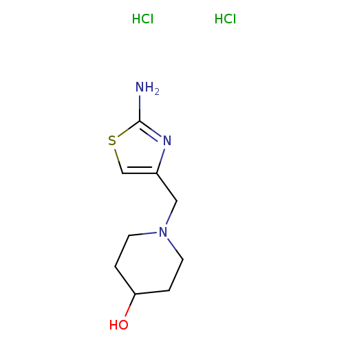 1-[(2-Amino-1,3-thiazol-4-yl)methyl]piperidin-4-ol dihydrochloride