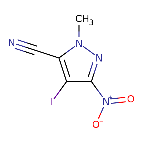4-Iodo-1-methyl-3-nitro-1H-pyrazole-5-carbonitrile