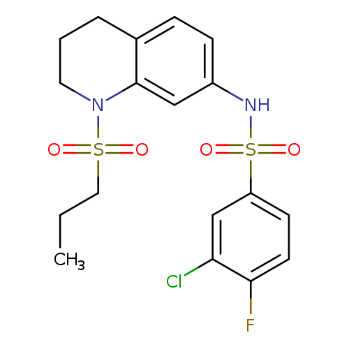 3-chloro-4-fluoro-N-[1-(propane-1-sulfonyl)-1,2,3,4-tetrahydroquinolin-7-yl]benzene-1-sulfonamide