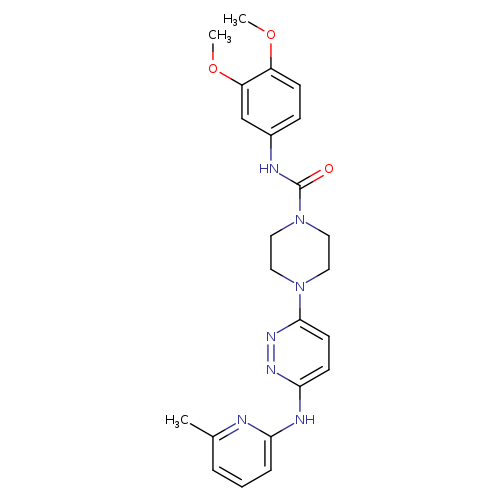 N-(3,4-dimethoxyphenyl)-4-{6-[(6-methylpyridin-2-yl)amino]pyridazin-3-yl}piperazine-1-carboxamide