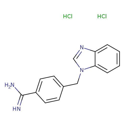 4-(1H-1,3-benzodiazol-1-ylmethyl)benzene-1-carboximidamide dihydrochloride