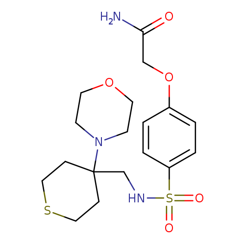 2-[4-({[4-(morpholin-4-yl)thian-4-yl]methyl}sulfamoyl)phenoxy]acetamide
