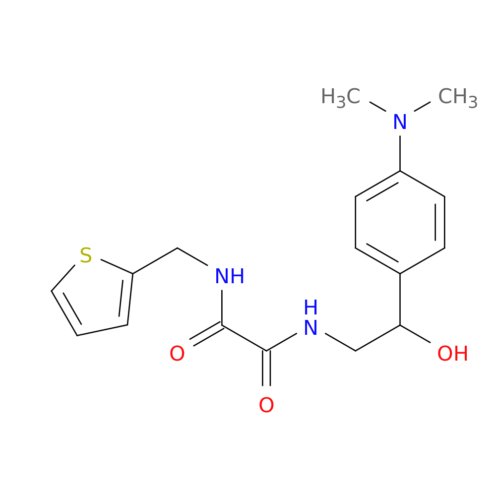 N'-{2-[4-(dimethylamino)phenyl]-2-hydroxyethyl}-N-[(thiophen-2-yl)methyl]ethanediamide