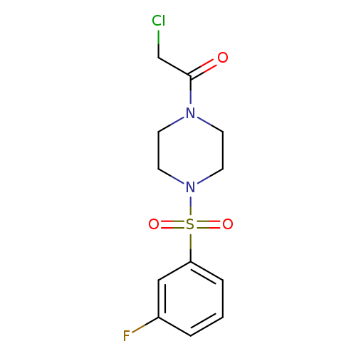 2-chloro-1-[4-(3-fluorobenzenesulfonyl)piperazin-1-yl]ethan-1-one