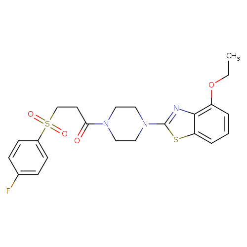 1-[4-(4-ethoxy-1,3-benzothiazol-2-yl)piperazin-1-yl]-3-(4-fluorobenzenesulfonyl)propan-1-one