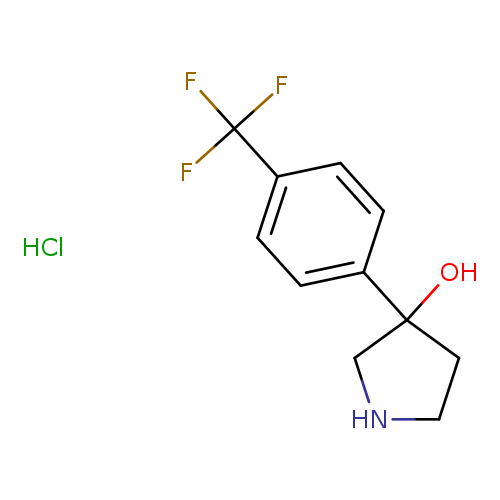 3-(4-(trifluoromethyl)phenyl)pyrrolidin-3-ol hydrochloride
