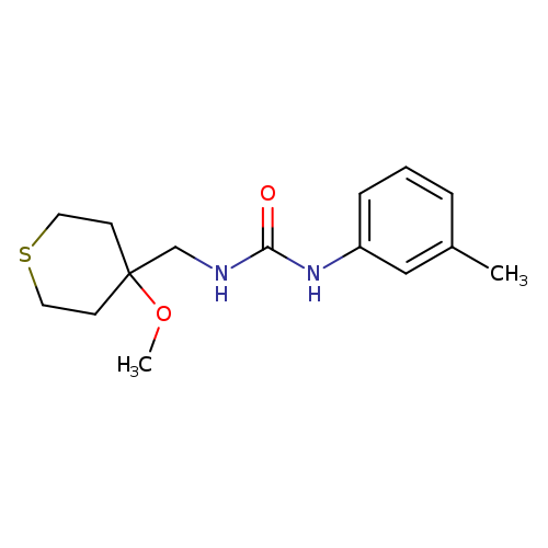 3-[(4-methoxythian-4-yl)methyl]-1-(3-methylphenyl)urea