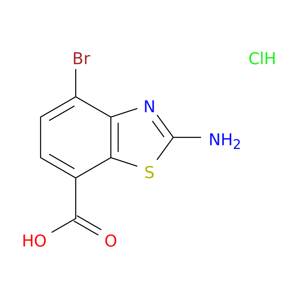 2-amino-4-bromo-1,3-benzothiazole-7-carboxylic acid hydrochloride
